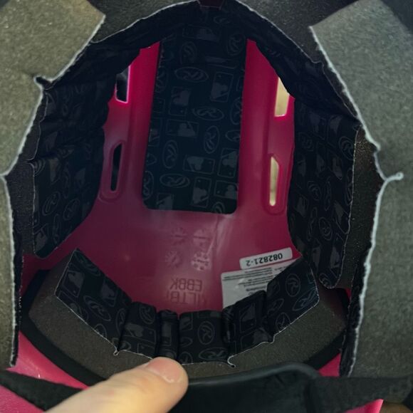 Rawlings Coolflo/Vapor OSFM Girls Softball Batting Helmet with Face Guard, Metal - Picture 10 of 10